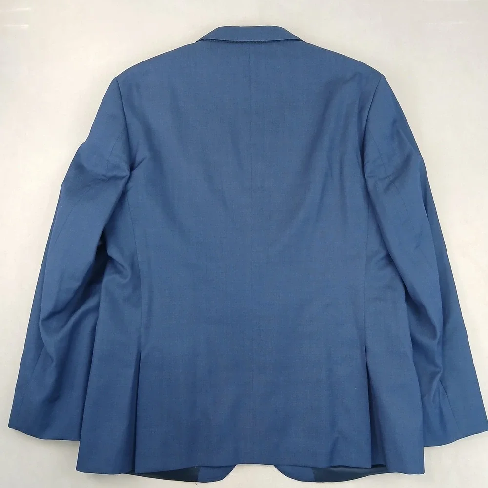 The Blk Tux Tollegno 44R Mens Blazer Sport Coat Merino Modern 21x30 **Fits 42R *